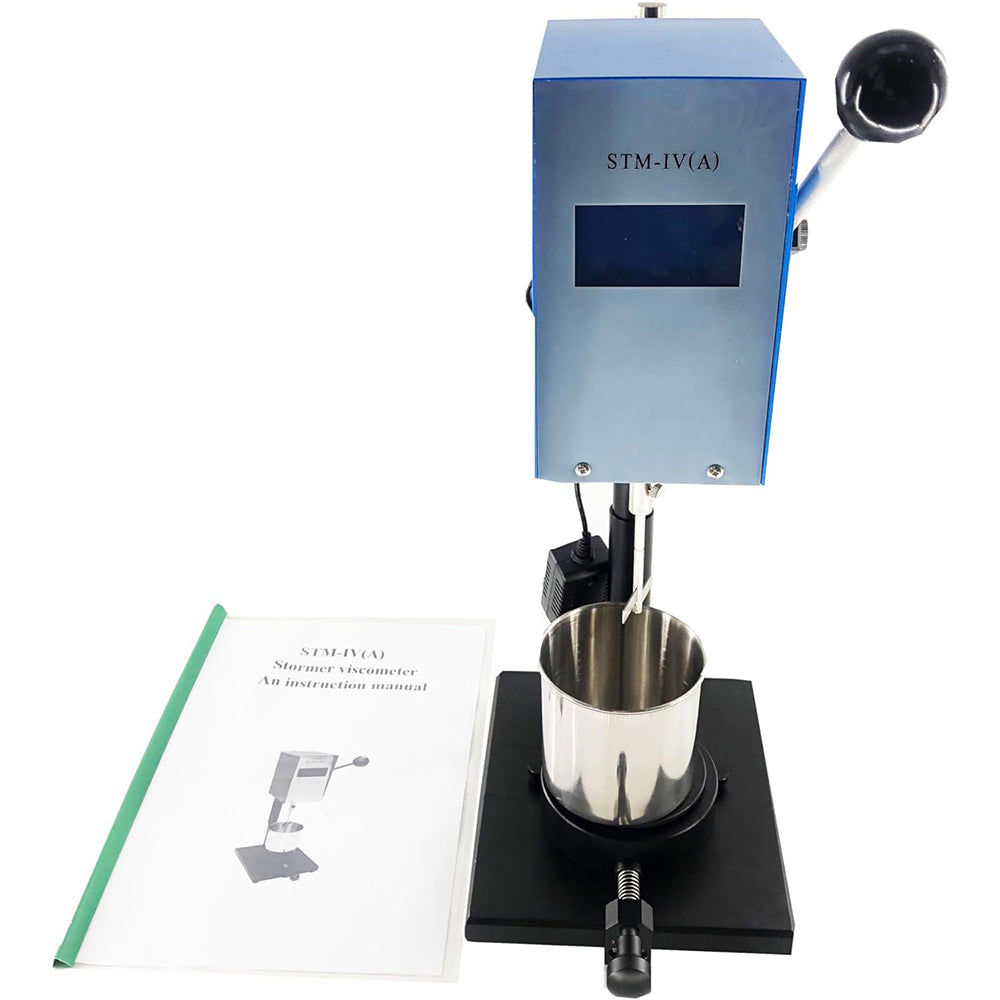 VTSYIQI Stormer Viscometer Stormer Viscosity Meter Rotary Stormer Viscosimeter with Range 40.2~141.0KU 27cP-5250cP 32~1099g Accuracy 1.50% for Paint Ink ASTM D562 Standards