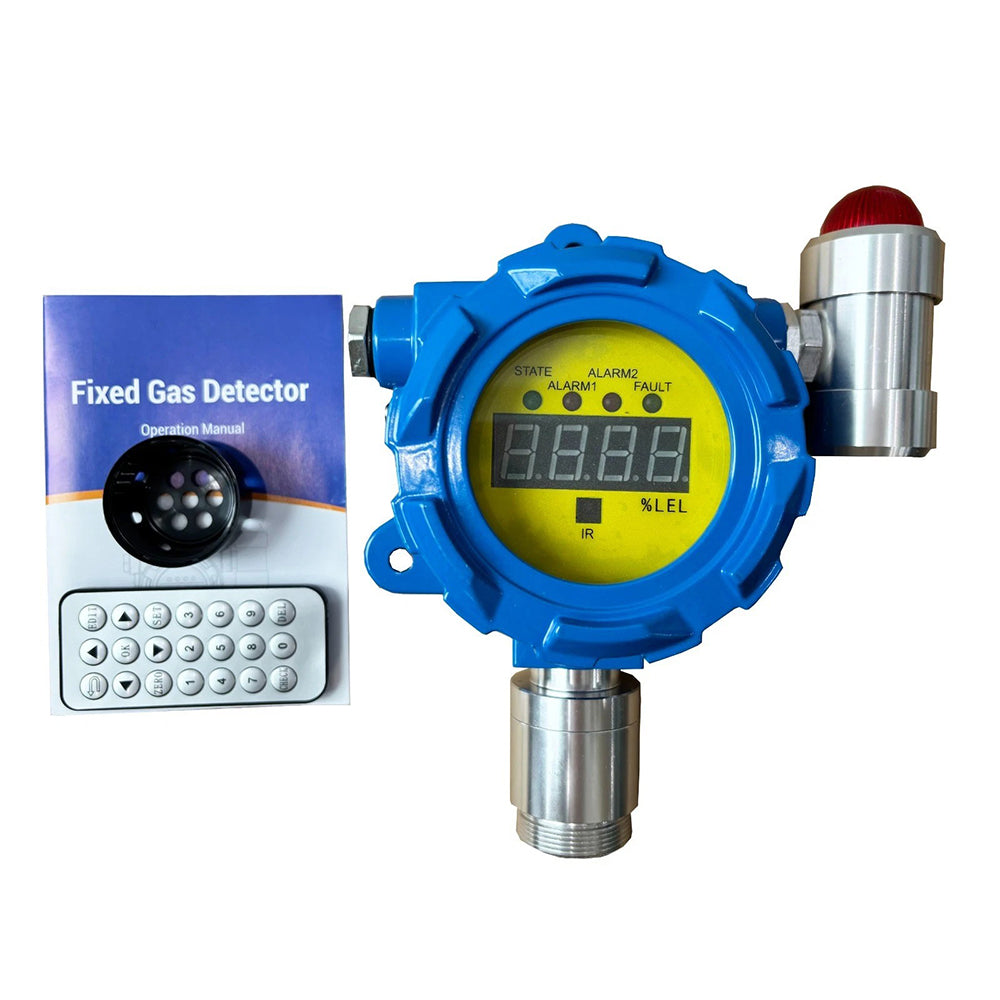 VTSYIQI CH4 Detector Methane Explosion Gas Detector with Measuring Range 0-100 %LEL Sound Light Alarm Resolution 1%LEL Installation Method Wall-mounted