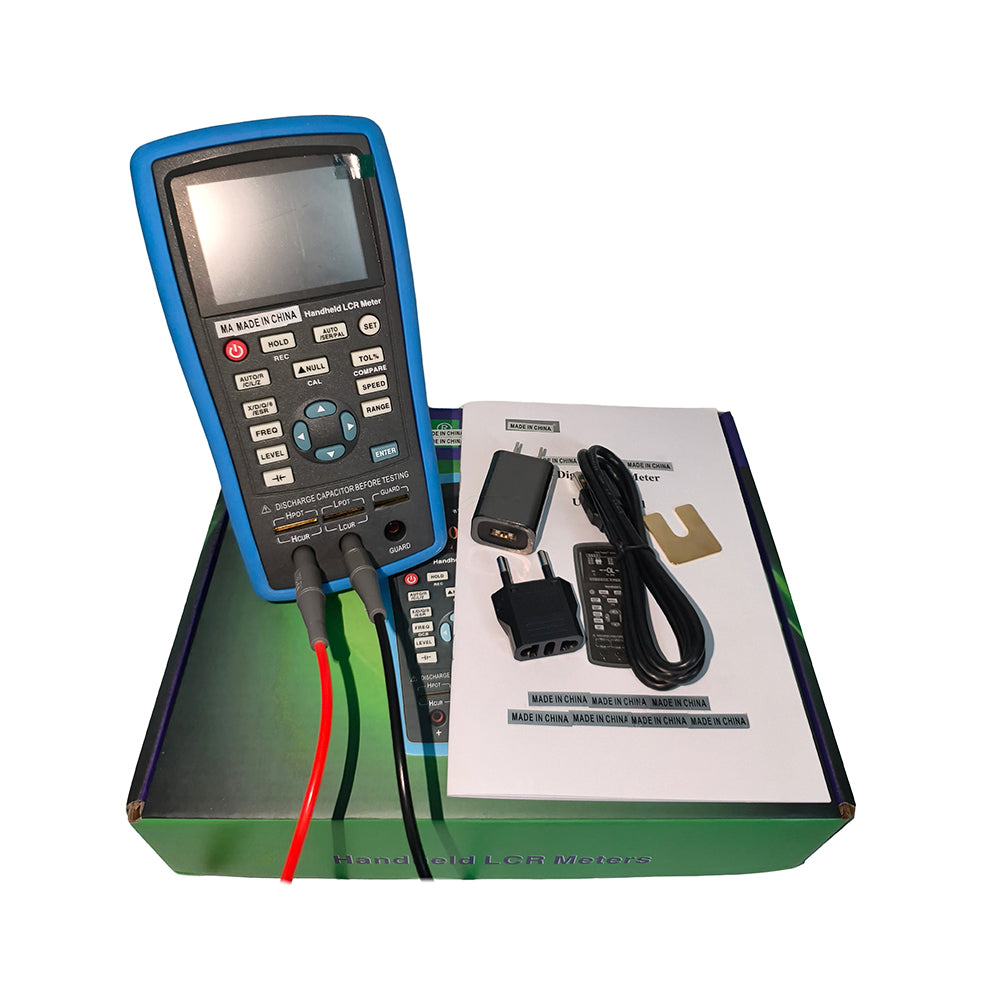 VTSYIQI Handheld LCR Meter LCR Tester Inductance Resistance Capacitance Meter with Basic Accuracy 0.3% Testing Frequency 100Hz 120Hz 1KHz 10KHz 40kHz 100KHz for Inductance Resistance Capacitance Measurement