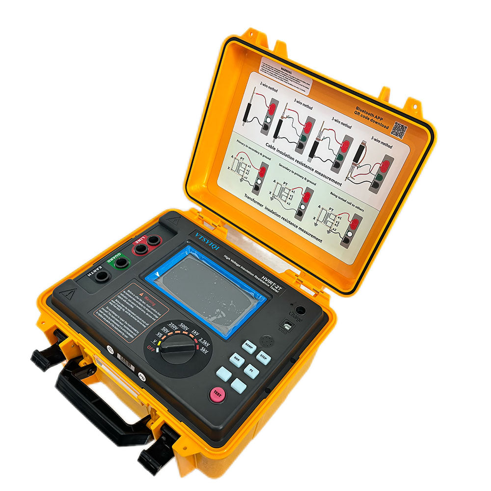 VTSYIQI 5Kv Insulation Resistance Tester Kit High Voltage Insulation Tester with Max Output Voltage 5kV Insulation Resistance Range 0.005MΩ-2.00TΩ IEC61010-1 Standard