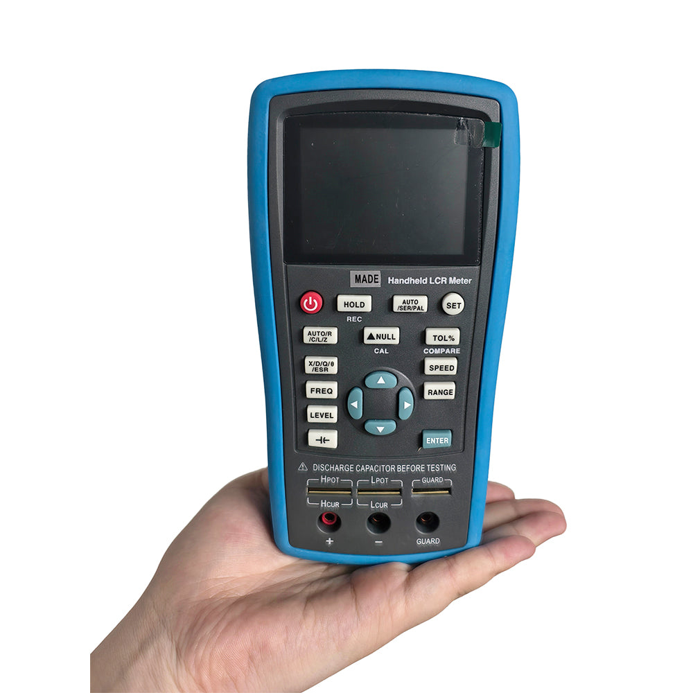 VTSYIQI Digital LCR Meter Digital Inductance Resistance Capacitance Tester with Basic Accuracy 0.3% Testing Frequency 100Hz 120Hz 1KHz 10KHz 40kHz 100KHz USB Communication Interface Electrolytic Capacitor Mode