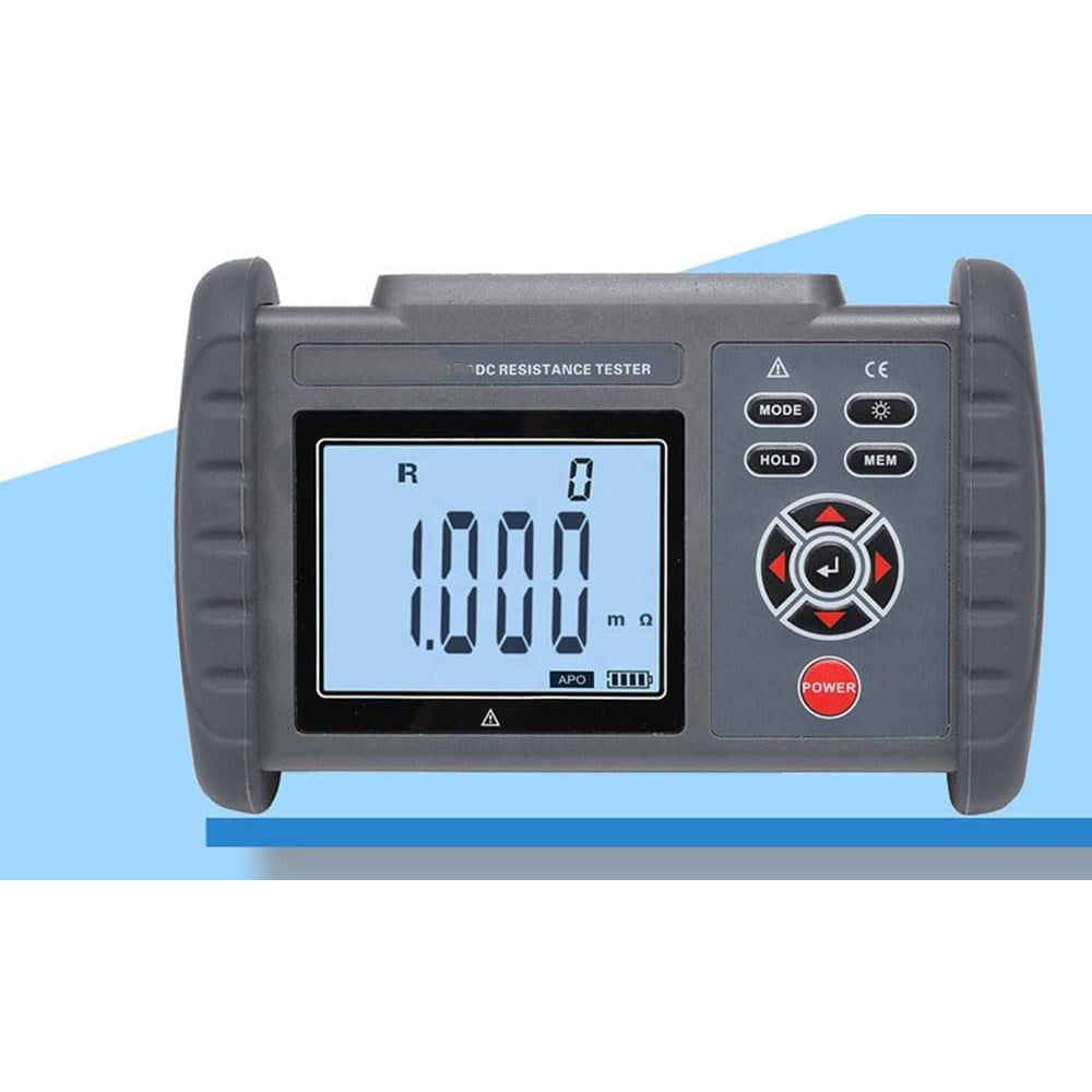 VTSYIQI Equipotential Tester Micro Ohmmeter DC Low Resistance Tester with Resolution 1uΩ Accuracy ±0.1% 500 Groups Data Storage Resistance Range 0.001mΩ to 300.0KΩ USB Interface for EV Small Motor Winding Coils