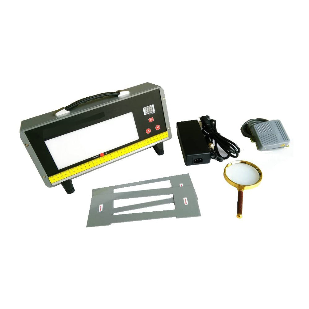 VTSYIQI LED Film Viewer Digital Led X Ray Film Viewer High Intensity Portable Industrial NDT Led Film Viewer for Ndt Testing with Maximum Brightness 193000 Cd/M2 600000 Lux 220mm×80mm
