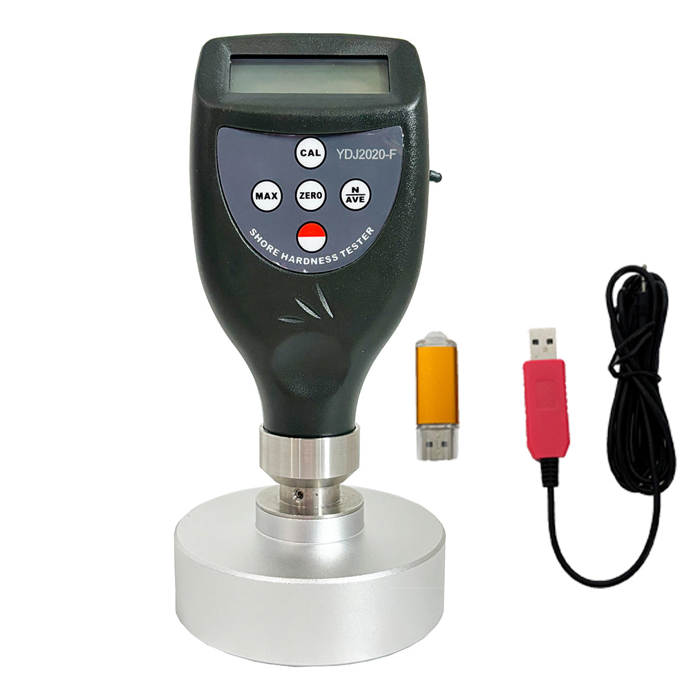 VTSYIQI Digital Shore F Durometer Foam Durometer Hardness Tester Shore F Hardness Tester Durometer Meter with USB Data Cable and Software Measurement Range 10 to 90HF for Sponge Soft Foam Pillow Polyurethane Rubber