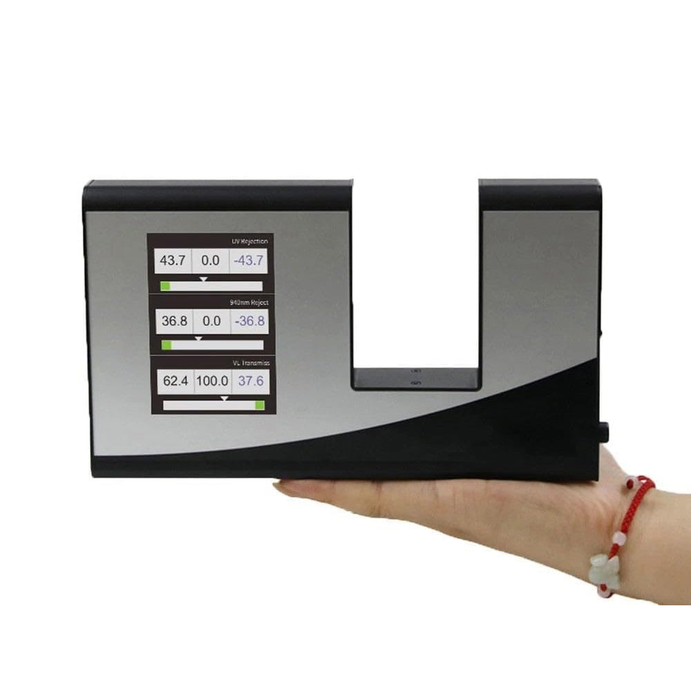 VTSYIQI Optical Transmittance Meter Glass Light Transmission Tester with Illumination Light Source Ultraviolet Visible Infrared 940nm Resolution 0.1% for Transmittance and Shading Coefficient of Transparent Materials