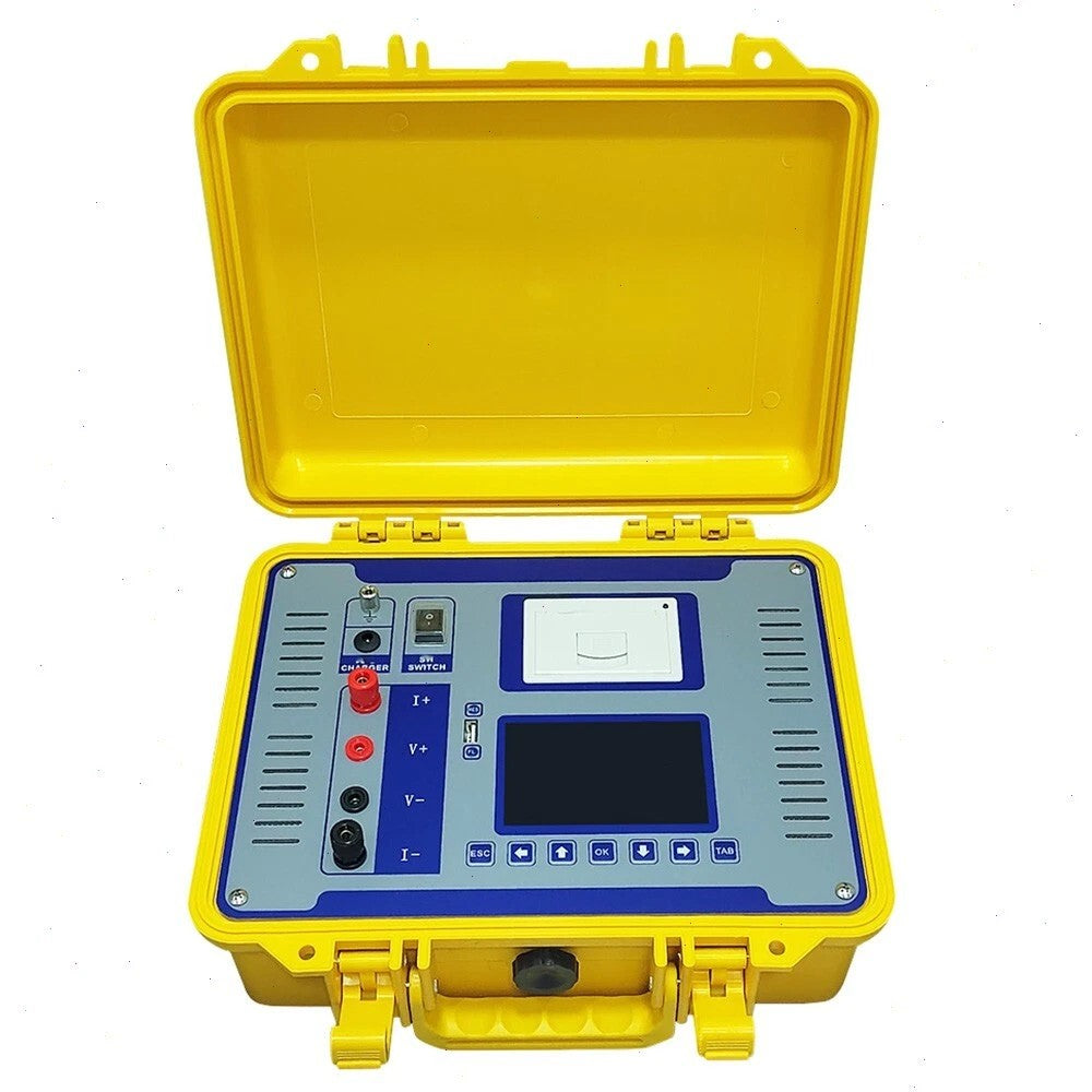VTSYIQI Transformer DC Resistance Tester Meter 10A Transformer Winding DC Resistance Tester with Resolution 1μΩ Accuracy 0.2% Output Current Automatic, 10A, 5A, 1A, 300mA, 100mA,<5mA High-Speed Micro Controller Complete Protection Function