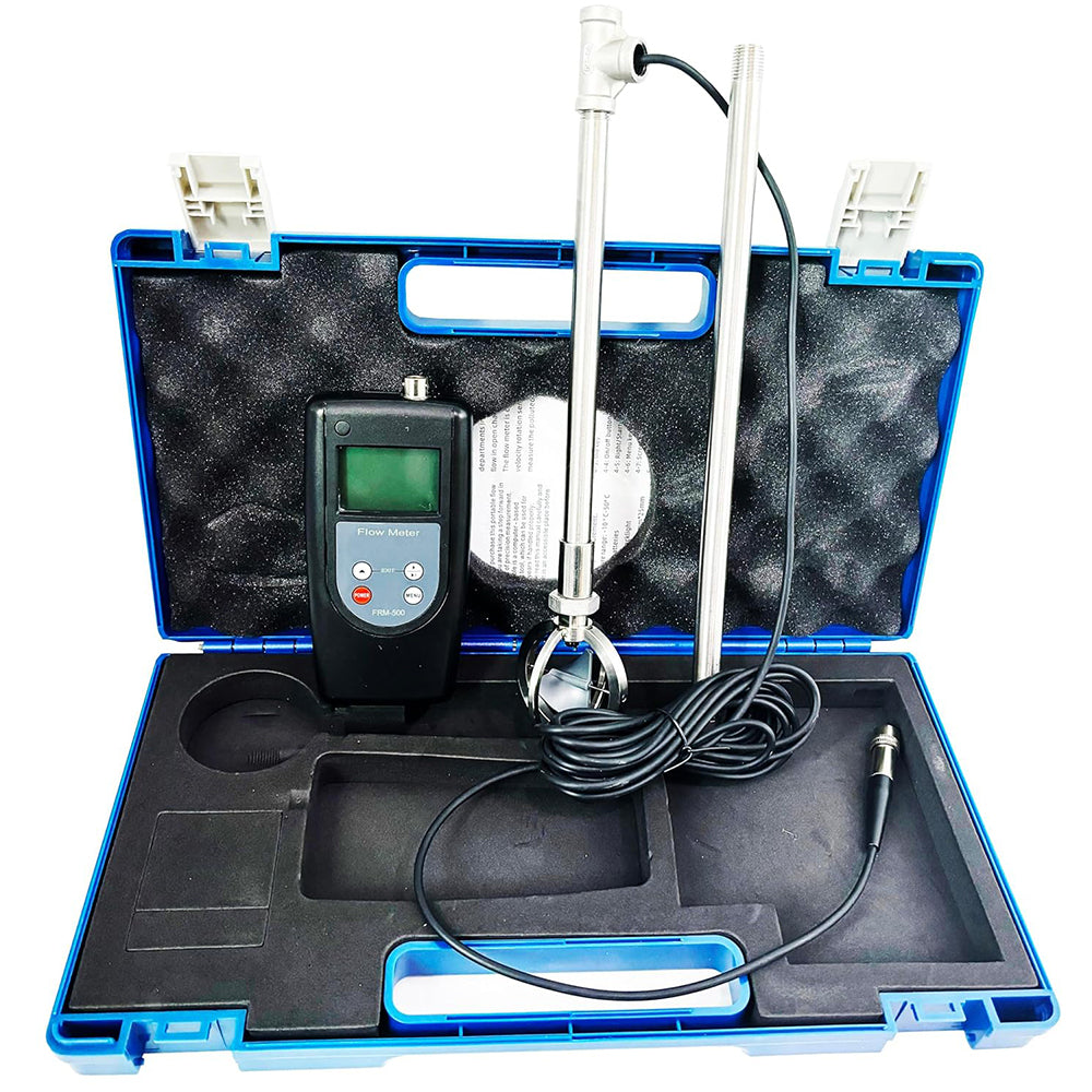 VTSYIQI Water Velocity Meter Flow Rate Meter Flow Velocity Meter Tester with Speed Range 0.01-5.00m/s LCD Display Pole Positioning Measurement for Agricultural Drainage and Irrigation Hydrogeological Survey