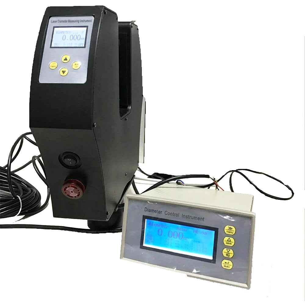 VTSYIQI Digital Non-contact Laser Diameter Gauge Laser Diameter Measurement with Measuring Accuracy ±2um Digtial Display Control Box Scanning Rate Greater Than 50m/c Measuring Range 0.2-30mm