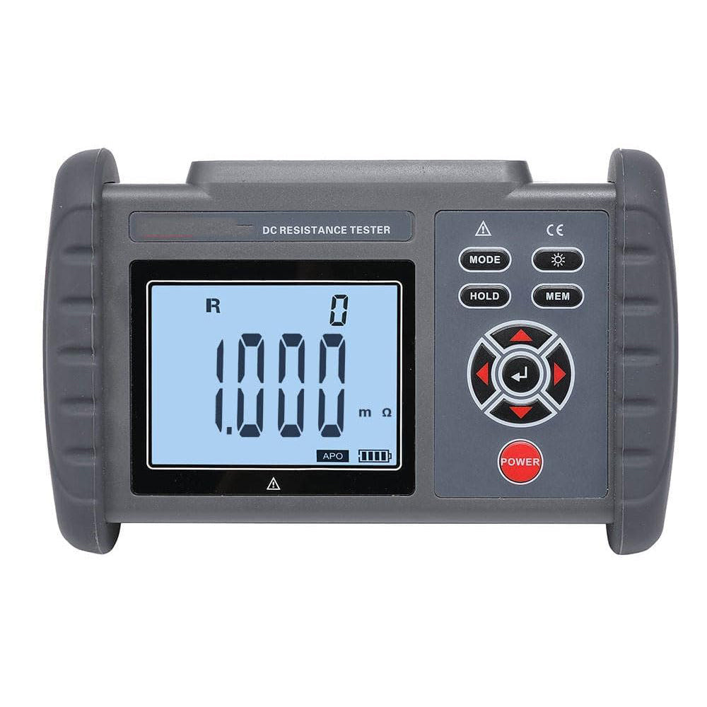 VTSYIQI DC Low Resistance Tester Digital Micro Ohmmeter Equipotential Bonding Resistance Tester with Resolution 10uΩ Resistance Range 0.01mΩ to 30.00KΩ Accuracy ±0.1% USB Interface for Transformer Windings Testing