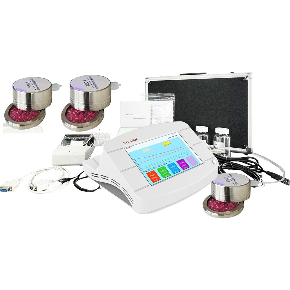 VTSYIQI Touch Screen Water Activity Meter Monitor With Three WSC-4 Transducer Range 0 to 1.0000aw Repeatability 0.0001aw Accuracy ±0.0100aw Print Function Unlimited Data Storage