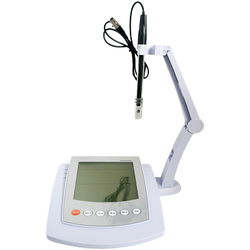 VTSYIQI Benchtop Multiparameter Water Quality Analyzer Benchtop pH/Conductivity Meter with Conductivity Standard Solutions Range -1999.9 to 1999.9 mV Resolution 0.1/1 mV Selectable Stores Up to 500 Data Sets for Measuring pH mV Conductivity TDS