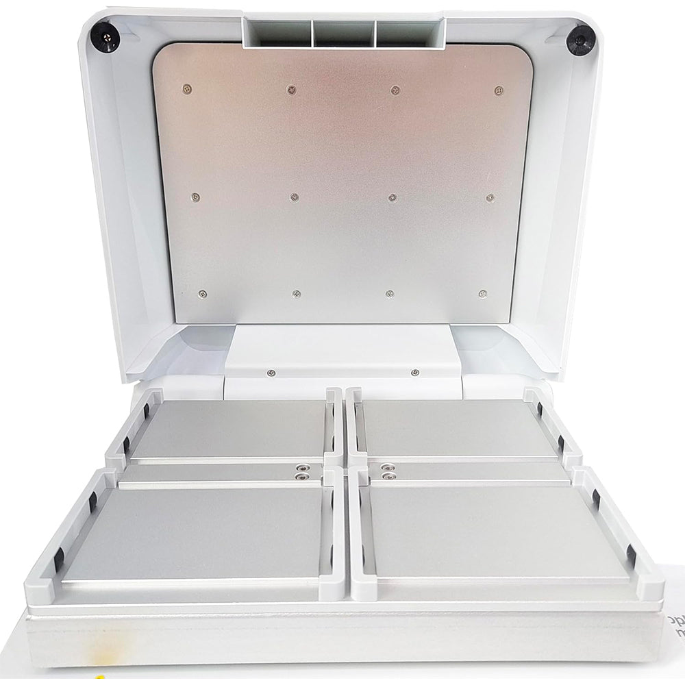 VTSYIQI Micro Plate Thermo Shaker Digital Thermo-Shaker for 4 Microplates with Speed Range 100 to 1600rpm Temperature Control Accuracy ≤±0.5°C Temperature Control Range RT+5 ~ 70°C Capacity 4 Enzyme Plates or Deep Well Plates