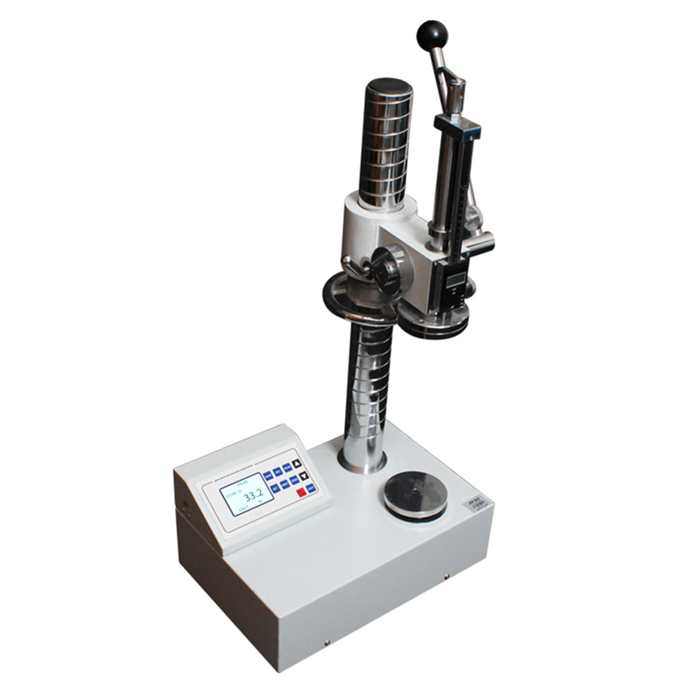 VTSYIQI Spring Tester Valve Spring Pressure Testers with Maximum Test Machine Load 1000N/100KG/220Lb Minimum Resolution 0.1N/0.01KG/0.01Lb Platen Diameter 108mm High Precision and High Resolution Store 99 Sets of Test Data