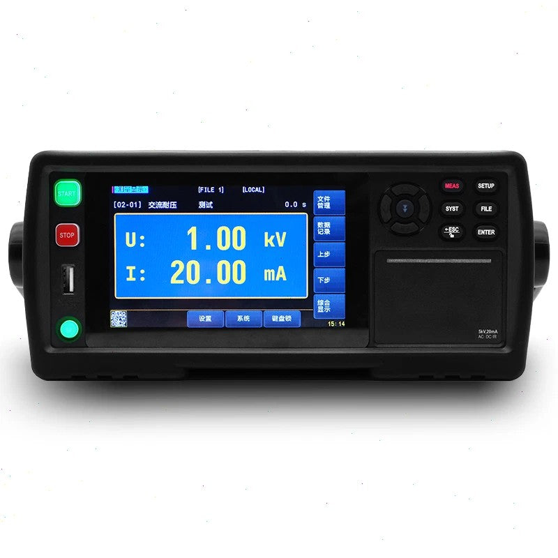 VTSYIQI AC DC Withstand Voltage Insulation Tester wtih AC Withstand Voltage Rate Ouput AC 5.000kV/20mA DC Withstand Voltage Rate Output DC 6kV/10mA Test Functions AC Withstand Voltage DC Withstand Voltage Insulation Resistance
