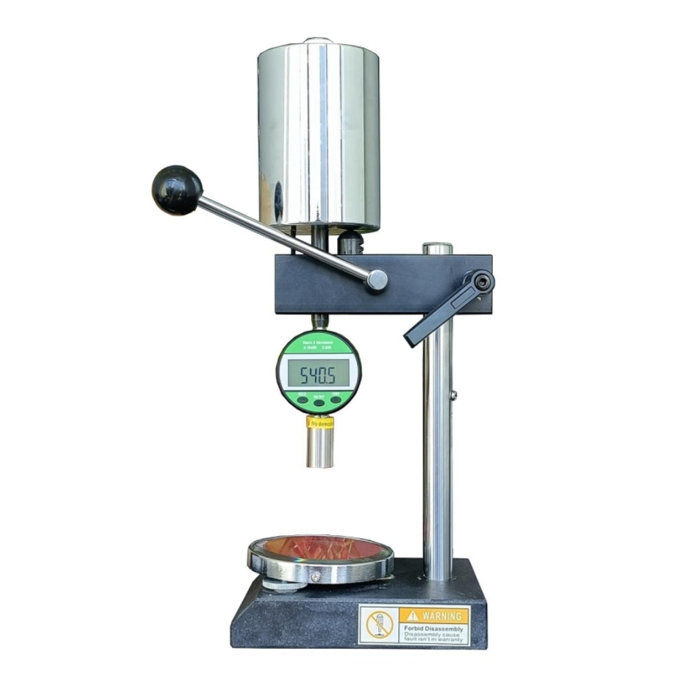VTSYIQI Shore Hardness Tester Stand and Shore D Durometer Shore D Hardness Tester with Measurement Range 20~90HD Measuring Value 0~100HD Needle Stroke 2.5mm Needle Head Size SR0.1mm