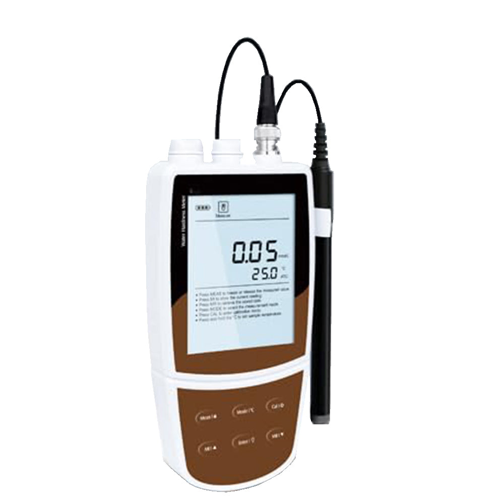VTSYIQI Water Hardness Meter Portable Water Hardness Meter with Standard Calibration Solutions Range 0.05 to 200 mmol/L Resolution 0.001, 0.01,0.1,1 Automatic Accuracy ±1% F.S. Selectable Water Hardness Units for Measuring Concentration