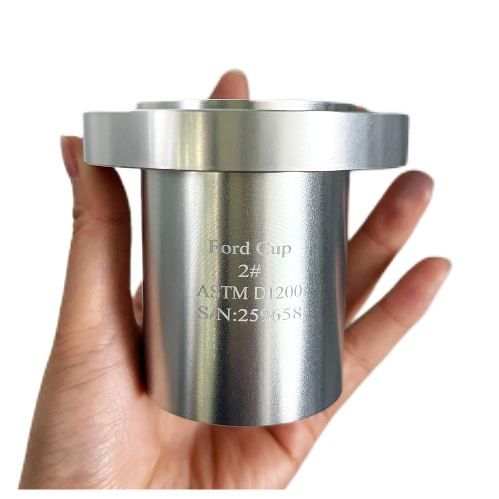 VTSYIQI Ford Cup NO.2 Viscosity Flow Cup with Hole Diameter 2.80 mm Measuring Range 25-120 CST Cup Volume 100±1ml Outflow Time 25-105 sec for Viscosity Measurement of Thin Oils Mixed Paints and Varnishes