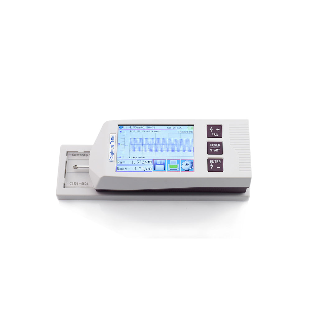 VTSYIQI Split Type Surface Roughness Tester Surface Roughness Measuring Instrument with Measurement Parameter Ra Rz Rq Rt Rc Rp Rv R3z R3y Rz(JIS) Ry Rs Rsk Rku Rmax Rsm Rmr Rpc Rk Rpk Rvk Mr1 Mr2  for Measurement On Large and Heavy Workpiece
