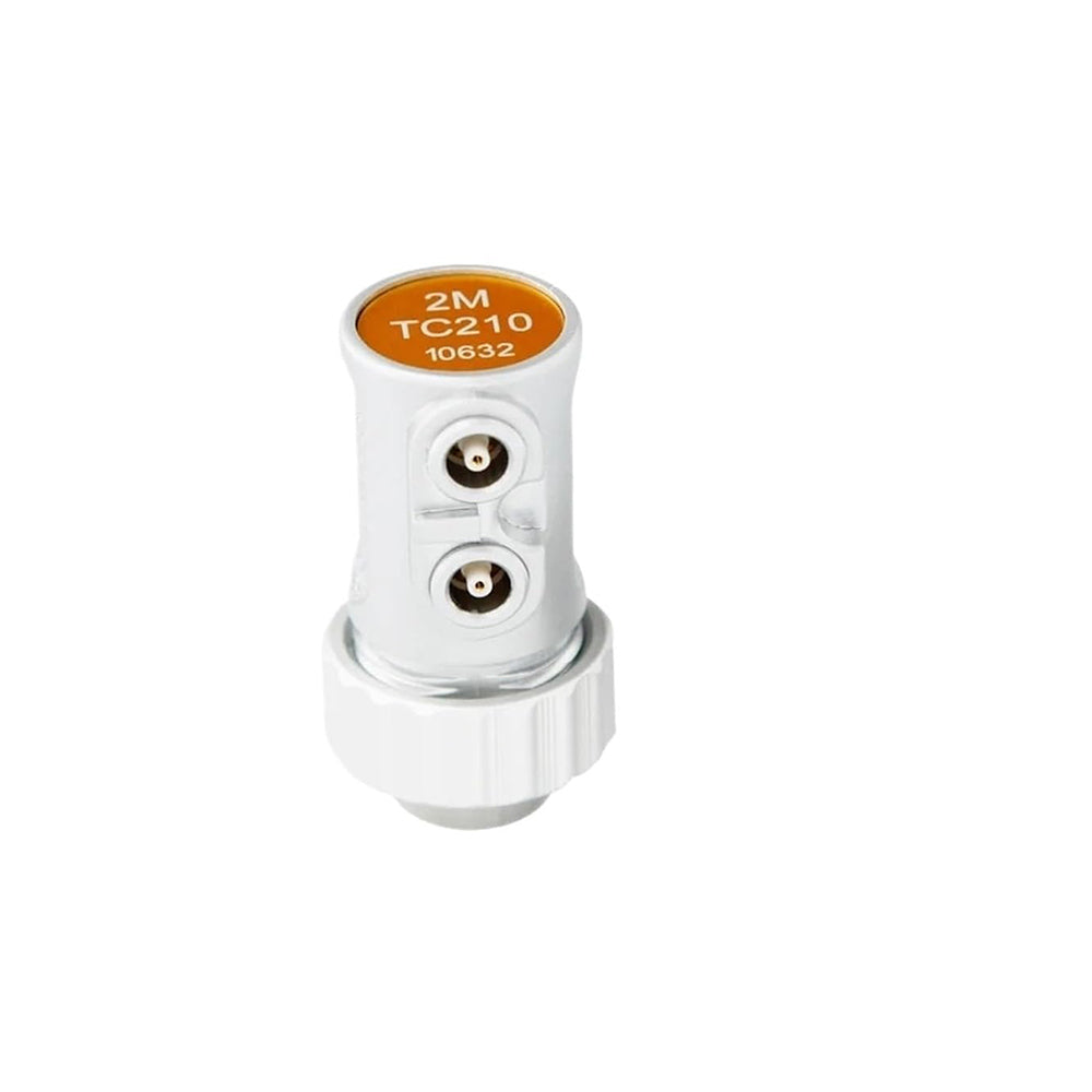 VTSYIQI Ultrasonic Thickness Gauge Sensor Transducer Composite Crystal Dual Element Transducer with Frequency 2MHz Crystal Diameter 12mm Measurement Range 4.0-508mm