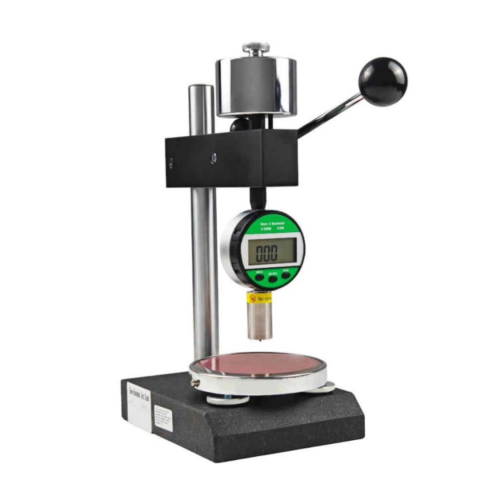 VTSYIQI Durometer Test Stand with Digital Shore A Hardness Tester with Recommended Range of Measurement 10~90HA Measuring Value 0~100HA Needle Stroke 2.5mm Needle Head Size 0.79mm
