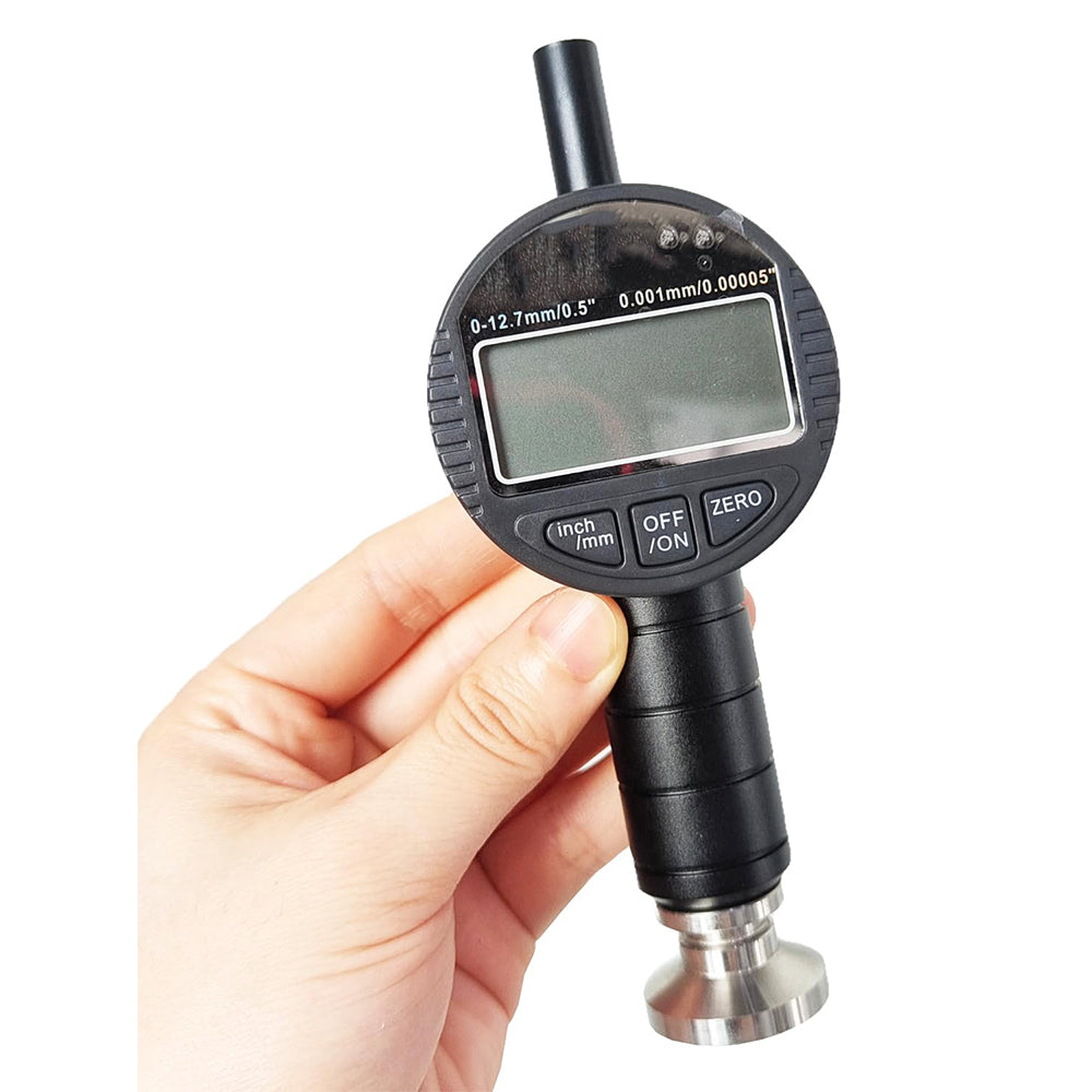 VTSYIQI Handheld Anchor Pattern Tester Meter Sand Blast Surface Profile Meter with Measuring Range 0 to 2000μm Accuracy ±2μm Metric/Inch Two Units Switchable for Detecting Roughness of Shot and Sand Blasting Surface