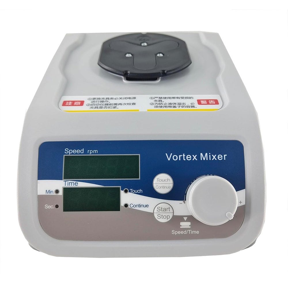 VTSYIQI Vortex Mixers Digital Lab Vortex Mixer with Speed Range 200-3000r/min.±15rpm 6 Standard Modules PWM Stepless Adjustment Shaking Mode Orbital Shaking Orbital Diameter 4.6mm Protection Class IP20