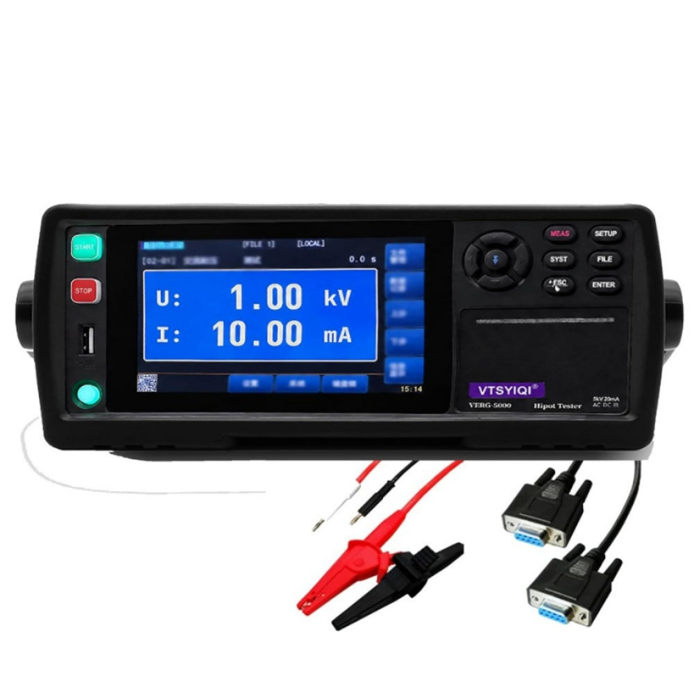 VTSYIQI AC DC Withstand Voltage Insulation Tester Meter with AC Withstand Voltage Rate Ouput AC 5.000kV/10mA Output Voltage 0.050kV-5.000KV AC DC Withstand Voltage Rate Output DC 6kV/5mA Output Voltage 0.050kV-6.000kV DC