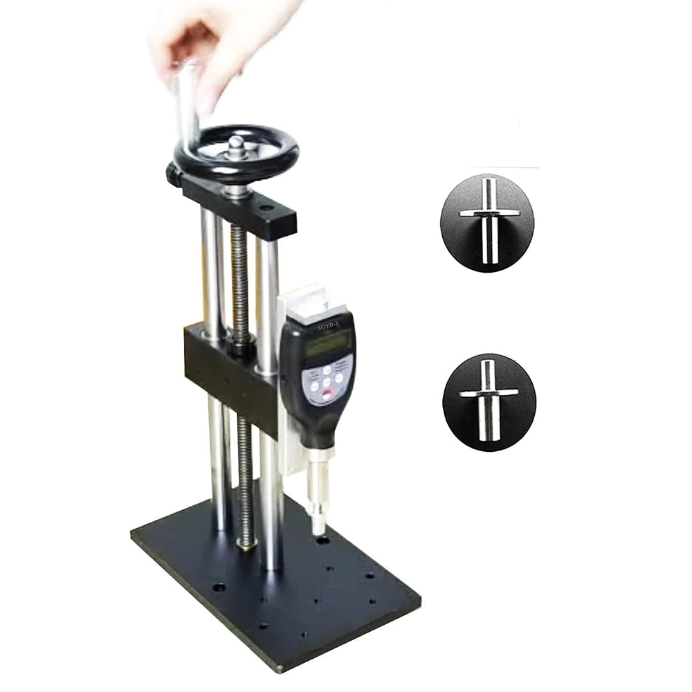 VTSYIQI Digital Fruit Hardness Tester and Hardness Test Stand with Two Tip Diameter 7.9mm 11.1mm Range 7.9mm 0.2~11.0kgf/cm² 11.1mm 0.4~22.0kgf/cm² Pressing Depth 10mm for Larger Fruit,Firm Hard Fruit