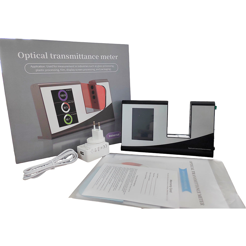 VTSYIQI UV Transmittance Meter Optical Transmittance Meter with Measuring Wavelength Range Visible Light 380nm-760nm Infrared Peak Wavelength 940nm 1400nm Infrared Full Band for Plastic Glass Film Etc