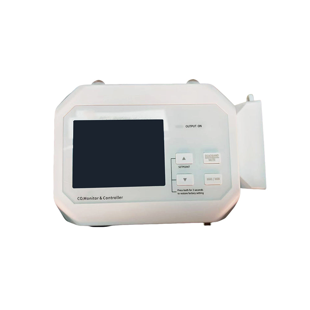 VTSYIQI Digital CO2 Controller Carbon Dioxide Monitor with CO2 Measurement Range 0-9999ppm CO2 Display Resolution 1ppm Wall-Mounted Type Pressure Conpensation Display All Values in Real Time