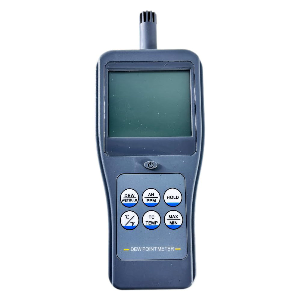 VTSYIQI Dew Point Meter Thermocouple Dew Point Meter with Test Parameters Ambient Temperature,Dew Point Temperature,Wet Bulb Temperature,Relative Humidity,Absolute Humidity,PPM,Surface Temperature