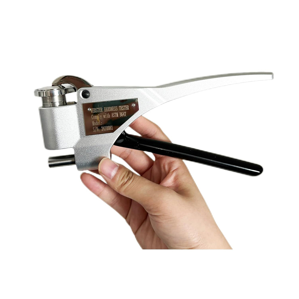 VTSYIQI Webster Durometer Webster Hardness Scale Tester with Hardness Range 63~105HRF hickness 0.6~6mm Inner Diameter Over 10mm for Brass Tubes Brass Strips and Hard Aluminum Alloy