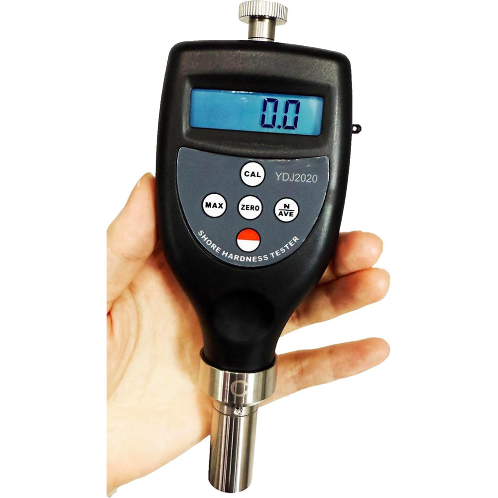 VTSYIQI Shore C Hardness Tester Meter Shore C Durometer with Measurement Range 10HC~90HC Indenter 0.79 Truncated (Frustum) Cone for Plastics and Middle Hard Rubber Materials Etc