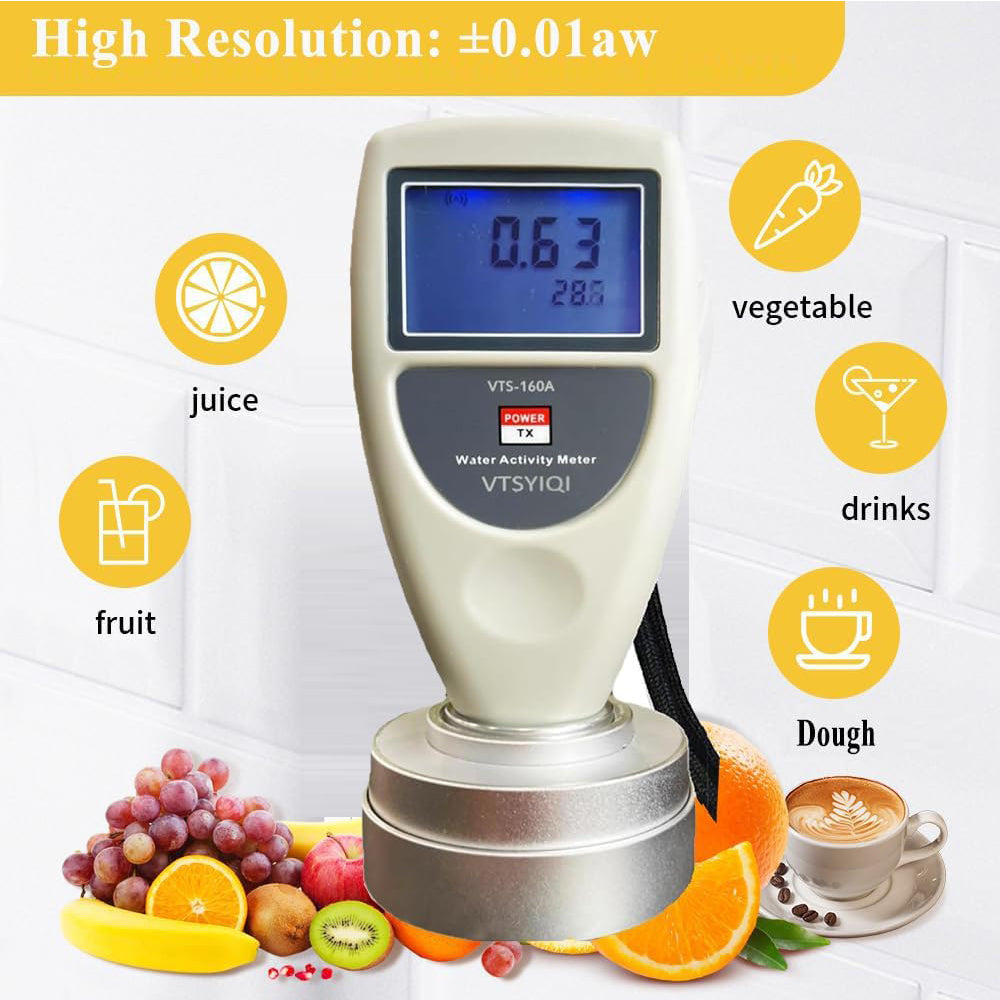 Activity Meter VTSYIQI Water Activity Meters Handheld Water Activity Meter with Accur
