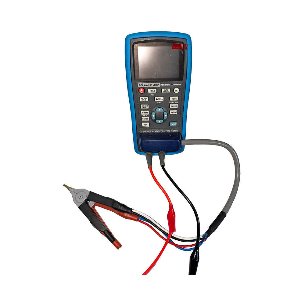 VTSYIQI Digital LCR Meter Tester Inductance Resistance Capacitance Meter LCR Bridge with Testing Frequency 100Hz 120Hz 1KHz 10KHz 40kHz 100KHz DCR Mode Electrolytic Capacitor Mode USB Communication Interface Basic Accuracy 0.2%