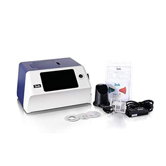 VTSYIQI Benchtop Spectrophotometer Colorimeter Color Difference Tester LED Touch Screen with Reflection D/8 Transmission D/0 SCI SCE UV/Exclude UV for Reflective transmissive Spectrum Color Matching Transfer
