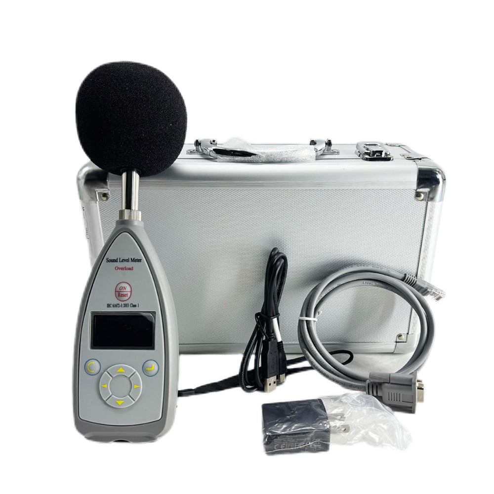 VTSYIQI Integrating Sound Level Meter Tester Class 1 Noise Level Tester with Range 10 Hz-20 kHz 25dB(A)-140dB(A) 8000 Groups Data Storage Wide Dynamic Range F S I Peak Time Weighting