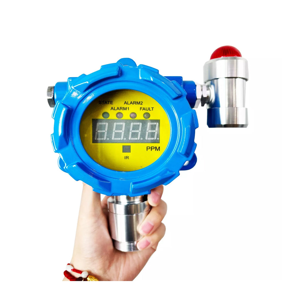 VTSYIQI Fixed H2S Gas Detector Hydrogen Sulfide Meter Analyzer with Measuring Range 0 to 100ppm Resolution 0.1ppm L-Alarm 10ppm H-Alarm 20ppm