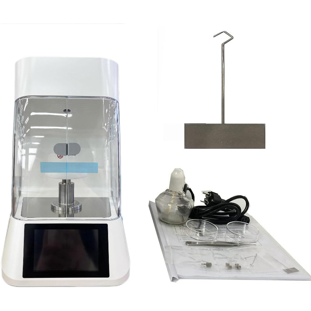 VTSYIQI Automatic Surface Tensiometer Surface Tension Measurement with  Platinum Board Range 0 to 1000mN/m 4.3-inch Touch Screen Accuracy 0.1mN/m Data Direct Reading Platinum Plate Method