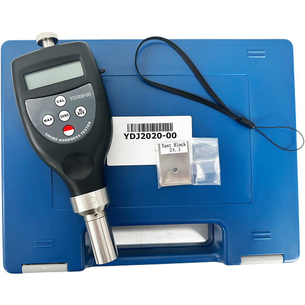 VTSYIQI Shore OO Hardness Tester Digital Rubber Hardness Tester with Measurement Range 10HOO~90HOO Resolution 0.1H for Testing Soft Elastic Materials Shore Soft Rubber Hardness Sclerometer