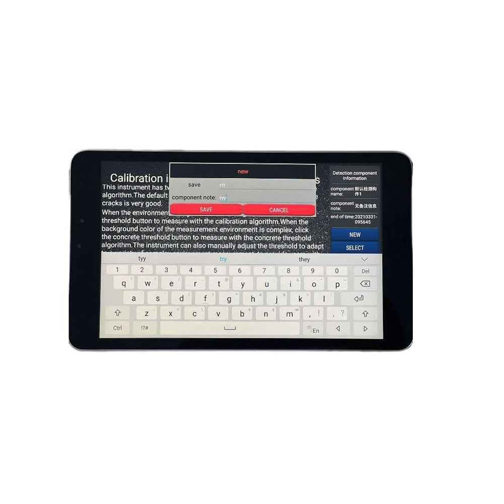 VTSYIQI Crack Width Measuring Device Crack Width Gauge Test Concrete with Measuring Range 0.01-10mm Automatically Monitor the Real-time Situation of Cracks and Automatically Save Real-time Data of Cracks Lens Pixels 1000x HD Microscope