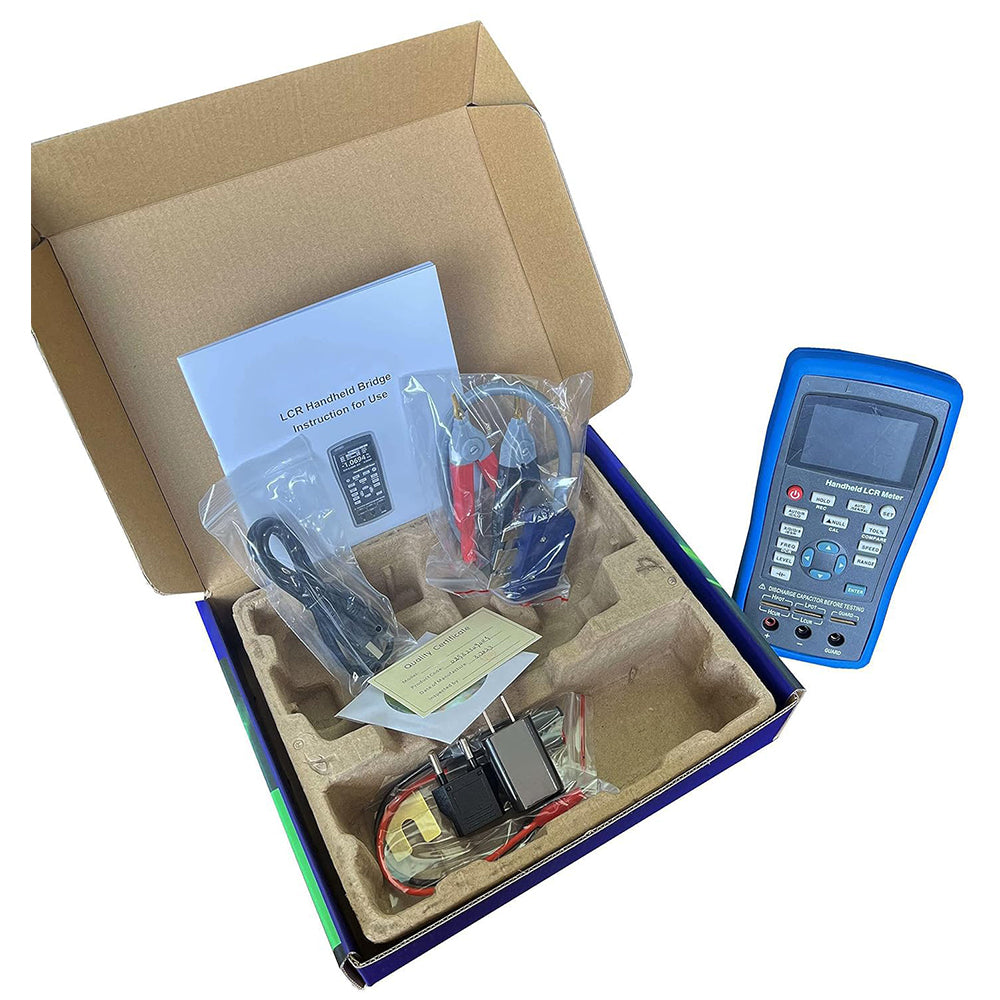 VTSYIQI LCR Meter Continuously Adjustable LCR Bridge Digital Capacitance Inductance Meter with DCR Mode Testing Frequency 100Hz-100KHz Basic Accuracy 0.2% USB Interface