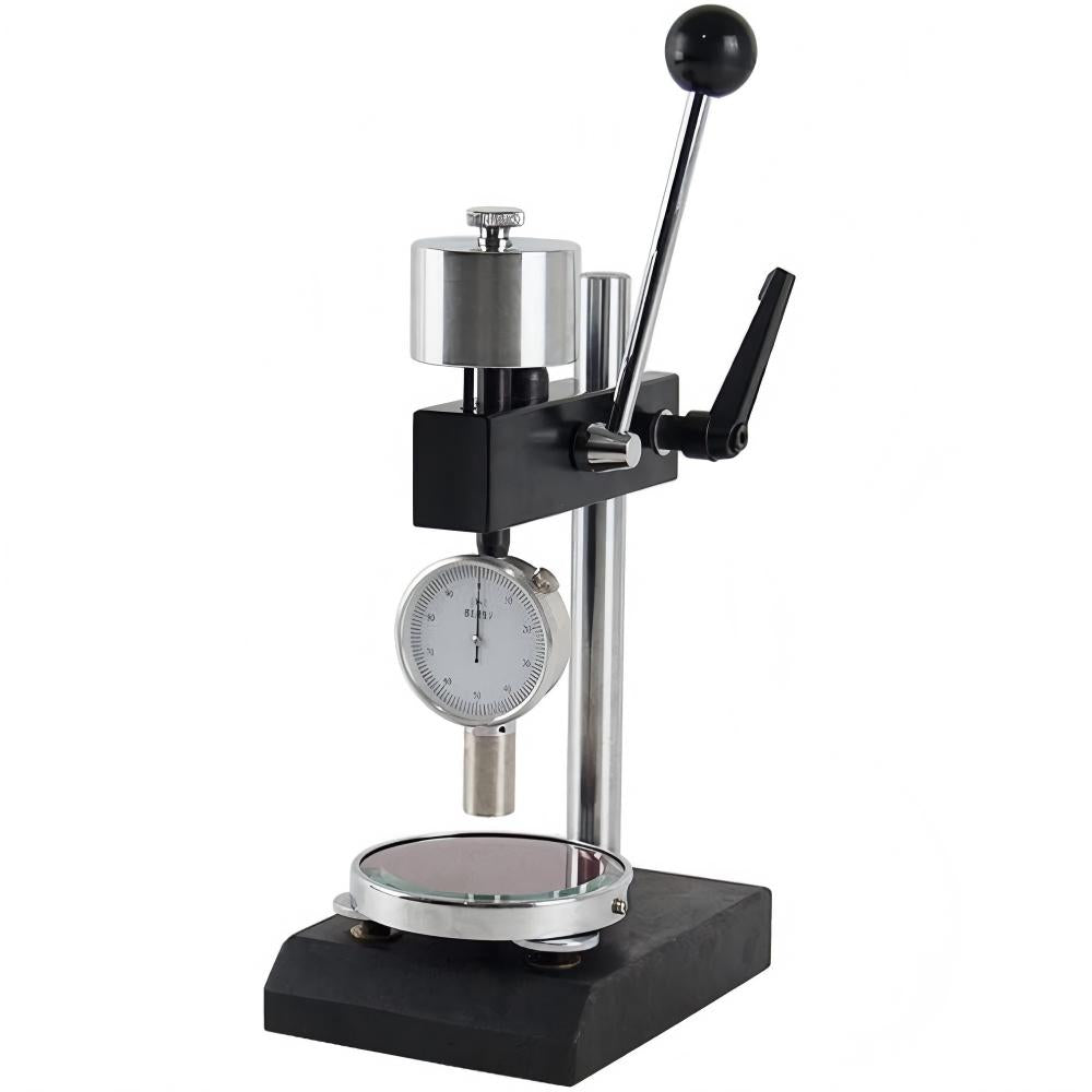 VTSYIQI Shore A Durometer and Test Stand for Hardness Testing of Medium and Low Hardness Plastics with Dial Value 0-100HA  Measuring Range 10 to 90HA Needle Head Size Ф 0.79 mm Needle Stroke 2.5mm