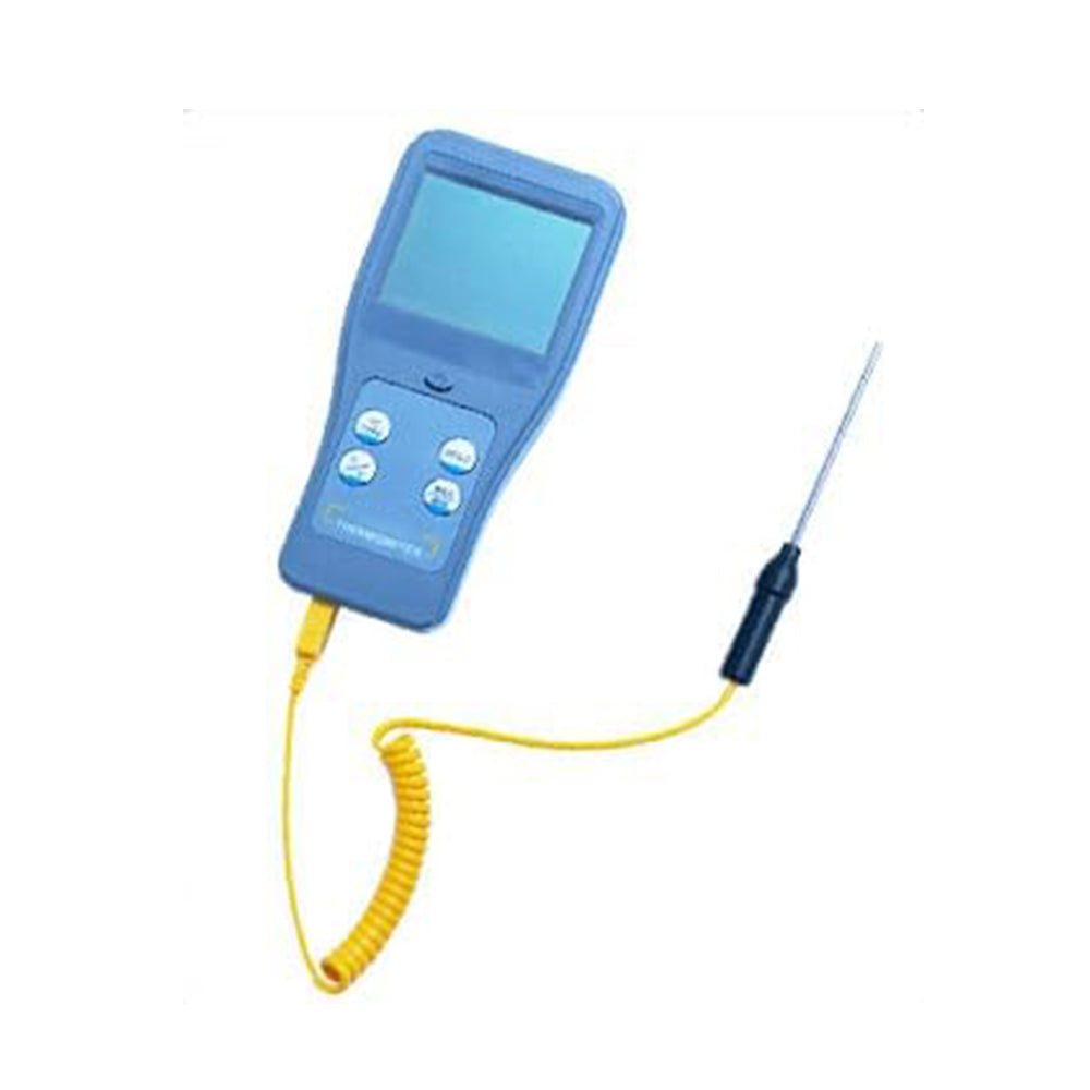VTSYIQI Handheld Thermocouple Thermometer Single-Channel Thermocouple Thermometer with Resolution 0.01 K-Type Range -200~1372°C(-328~2501.6°F) Temperature Unit °C/°F Maximum, Minimum Function