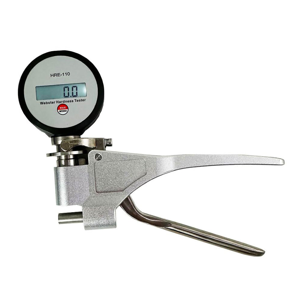VTSYIQI Webster Hardness Tester Digital Webster Durometer with Hardness Range 25-110HRE Thick 0.6-6mm Inner Diameter＞10mm for Aluminum Alloy Profiles Aluminum Etc