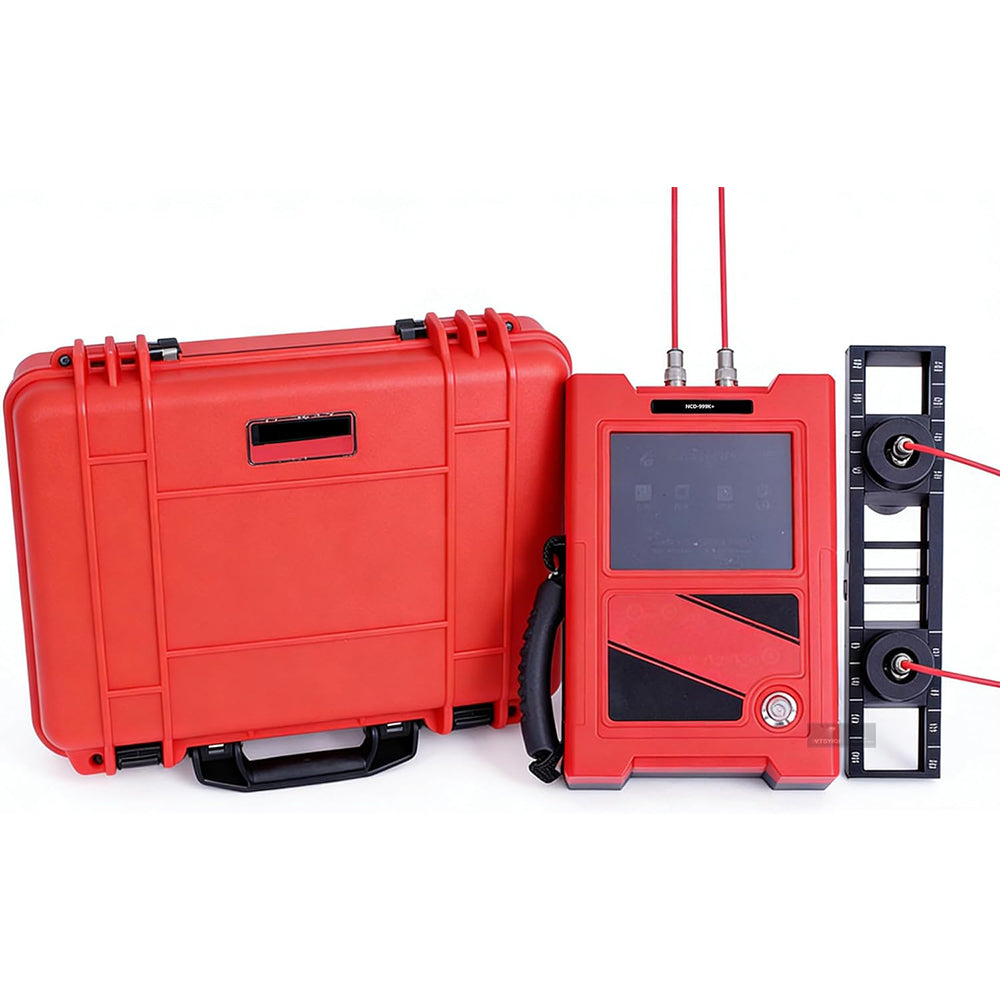VTSYIQI Concrete Crack Depth Gauge with Crack Depth Range<500mm Calibration Ruler USB/RS232 Ports Precise Measuring Point Distance Graded Test Error 25000 Data Storage for Civil Engineering Crack Assessment On-Site