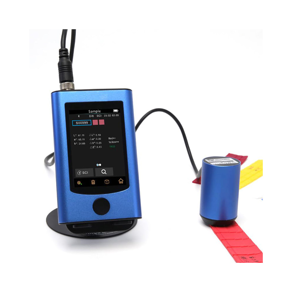 VTSYIQI Lab Spectrophotometers Small Aperture Colorimeter with 3.5 inch TFT True Color Capacitive Touchscreen Measuring Diameter 1mm RS485 / USB Communication Inter-platform Difference ΔE*ab≤ 0.4 Support Upper Computer Software