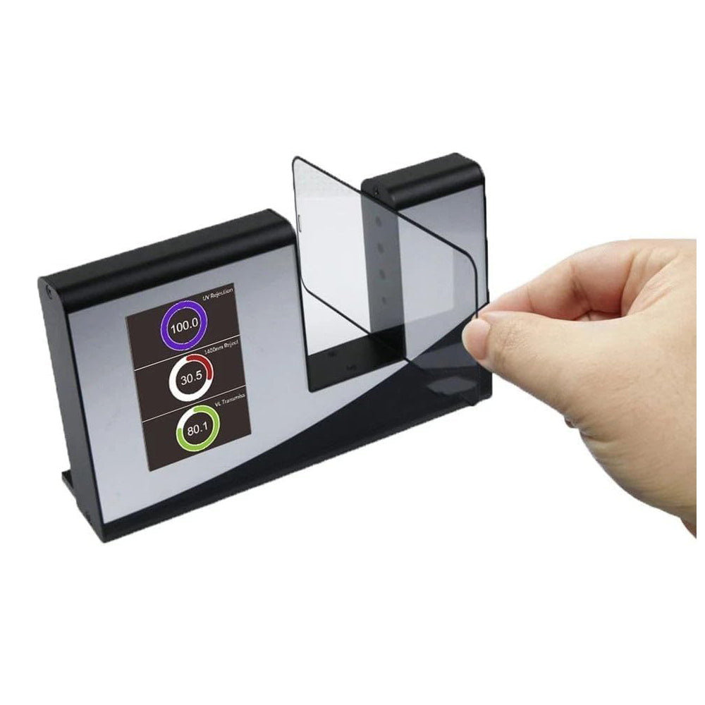 VTSYIQI Optical Transmittance Tester Portable Light Transmittance Meter with Ultraviolet Visible Infrared Illumination Light Source Visible Light 380nm-760nm Infrared Peak Wavelength 940nm for Plastic Glass Film Etc