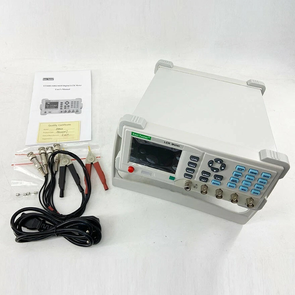VTSYIQI Benchtop LCR Meter LCR Measuring Devices Inductance Resistance Capacitance Bridge with Frequency 16 Points 100Hz 120Hz 200Hz 400Hz 800Hz 1kHz 2kHz 4kHz 8kHz 10kHz 40kHz 50kHz 80kHz 100kHz Basic Accuracy 0.1%