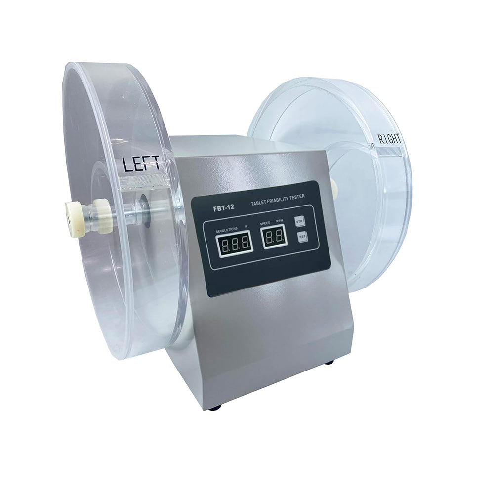 VTSYIQI Friability Tester Tablet Friability Test Apparatus with 2 Number of Turntable Cylinders Automatic Detection Automatic Diagnosis Automatic Alarm Rotation Speed Range 25rpm Inner Diameter of Turntable Cylinder Φ286mm